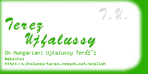 terez ujfalussy business card